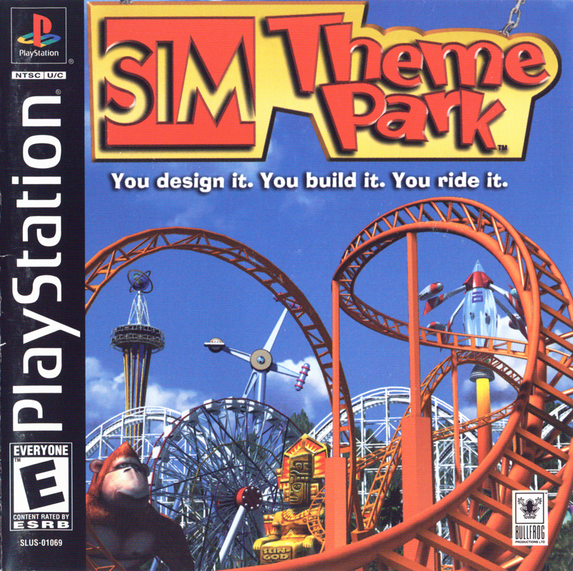 Sim Theme Park box art for Playstation